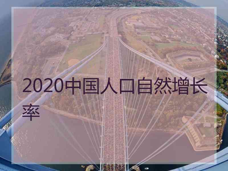 2020中国人口自然增长率