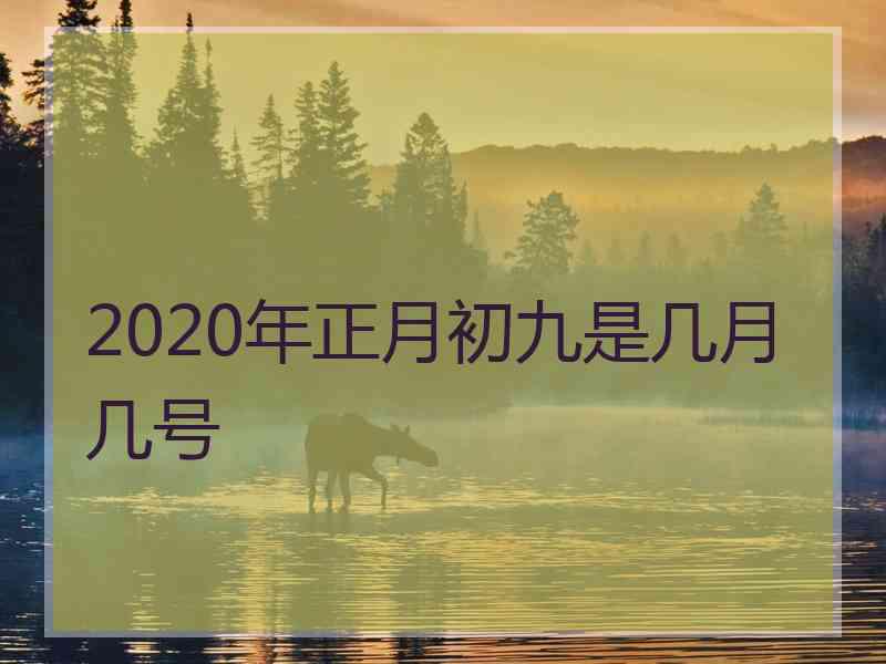 2020年正月初九是几月几号