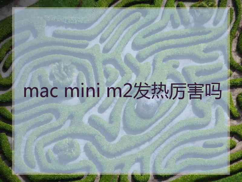 mac mini m2发热厉害吗