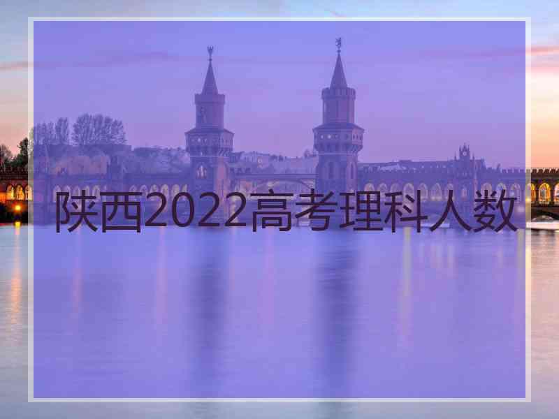 陕西2022高考理科人数