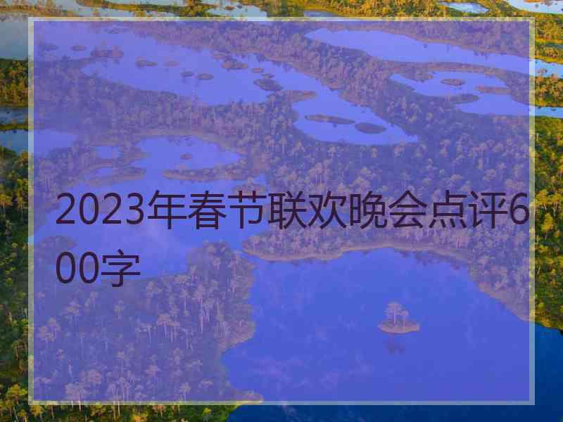 2023年春节联欢晚会点评600字