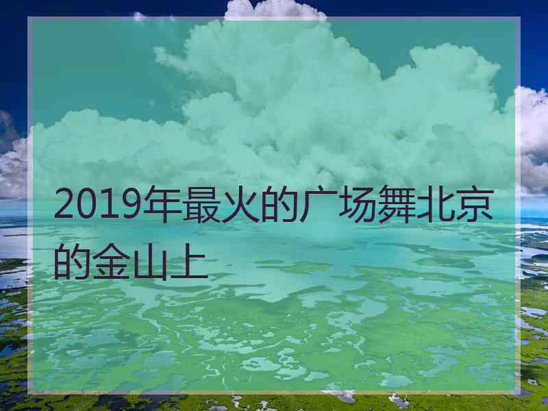 2019年最火的广场舞北京的金山上