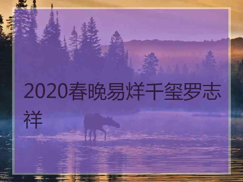 2020春晚易烊千玺罗志祥