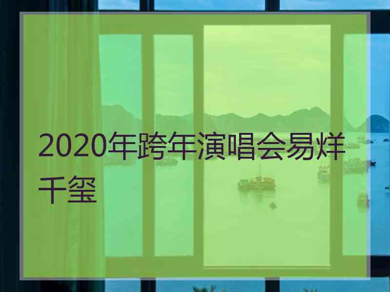 2020年跨年演唱会易烊千玺