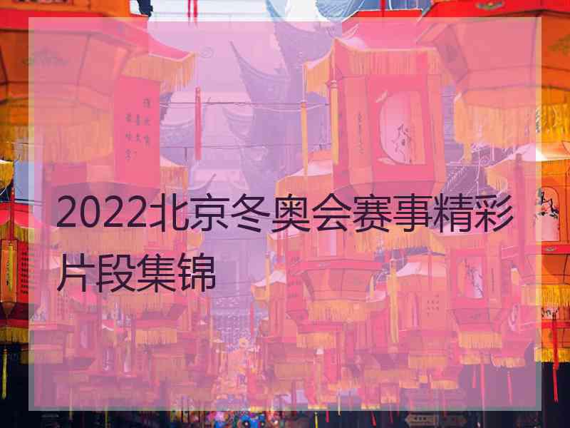 2022北京冬奥会赛事精彩片段集锦