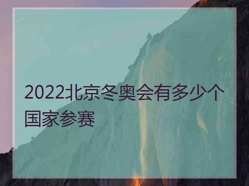 2022北京冬奥会有多少个国家参赛