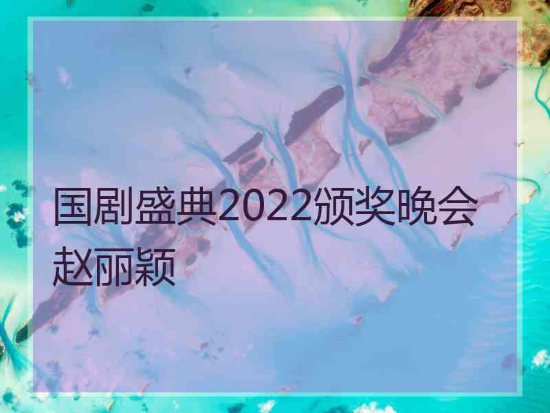 国剧盛典2022颁奖晚会赵丽颖