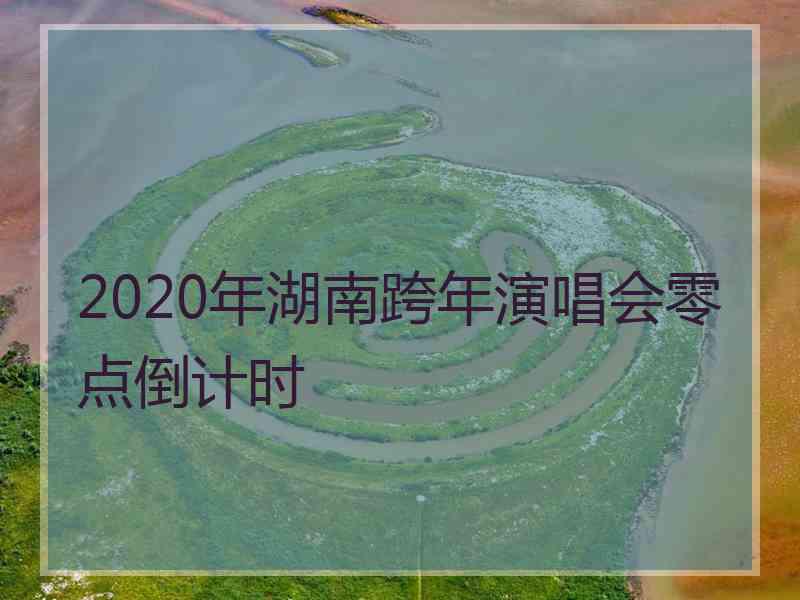 2020年湖南跨年演唱会零点倒计时