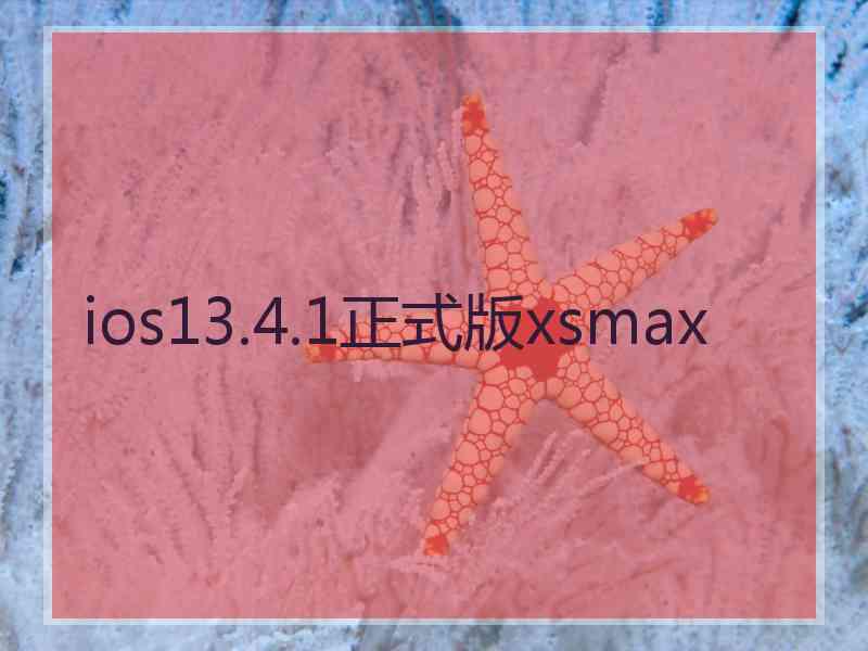 ios13.4.1正式版xsmax