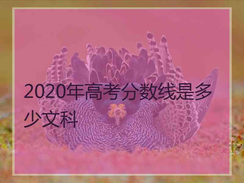 2020年高考分数线是多少文科