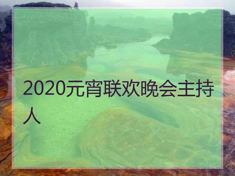 2020元宵联欢晚会主持人