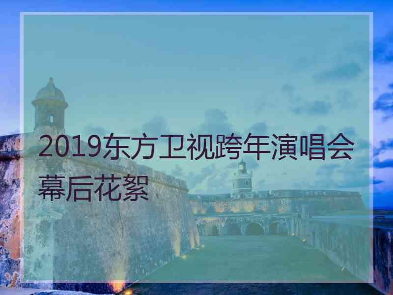 2019东方卫视跨年演唱会幕后花絮