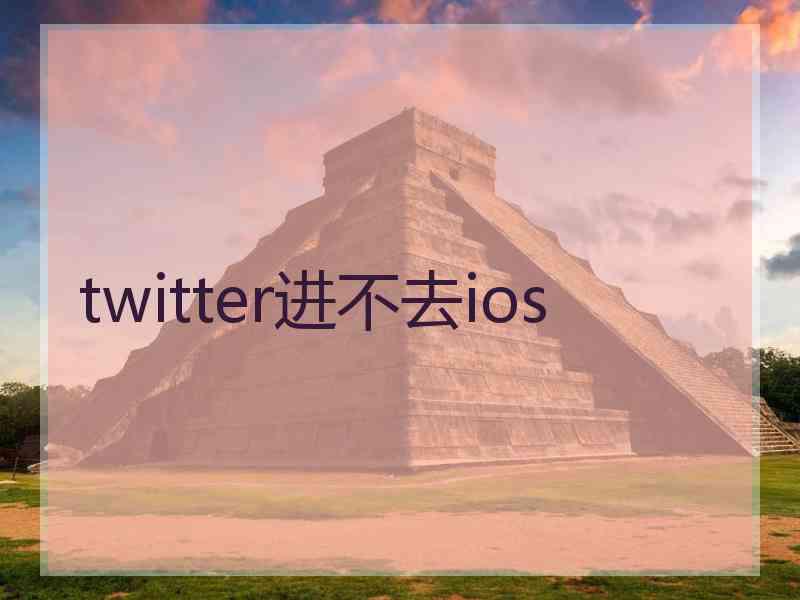 twitter进不去ios