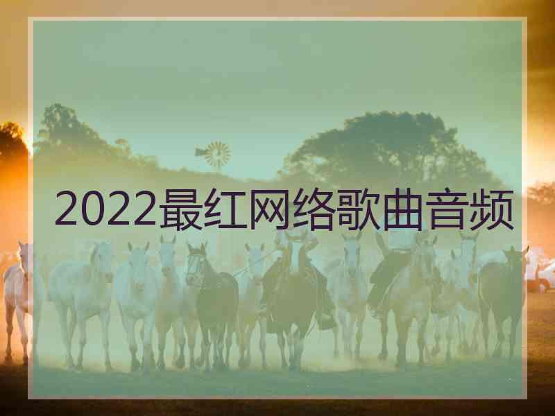 2022最红网络歌曲音频