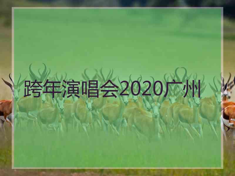 跨年演唱会2020广州