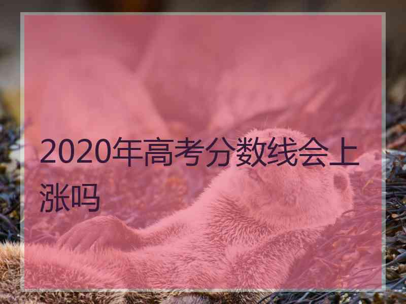 2020年高考分数线会上涨吗