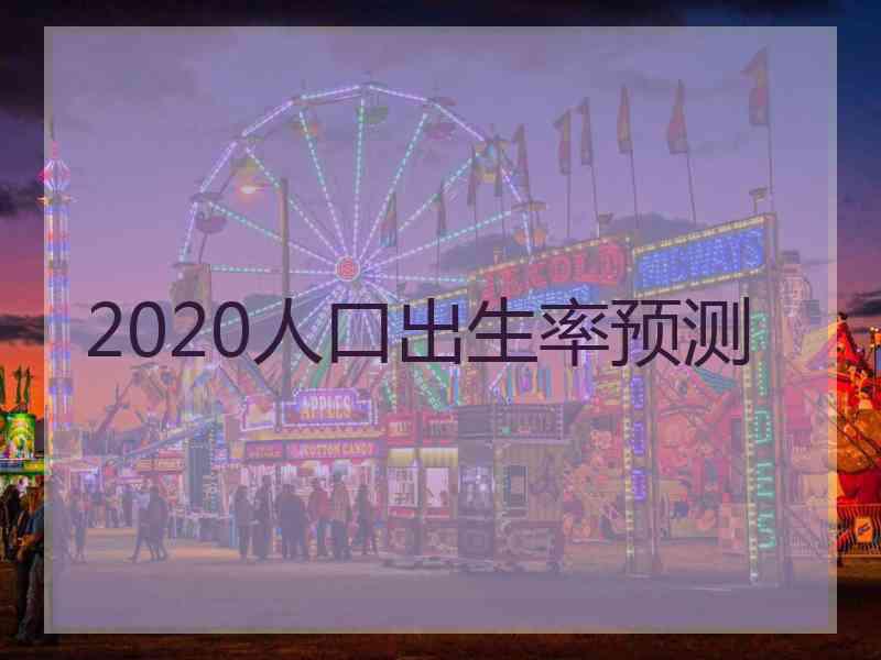 2020人口出生率预测