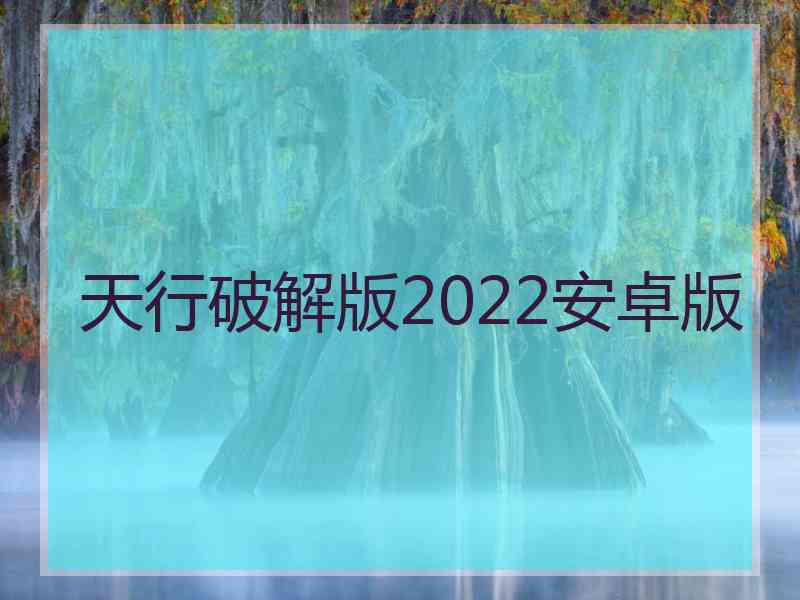 天行破解版2022安卓版