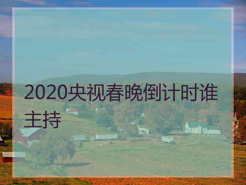 2020央视春晚倒计时谁主持