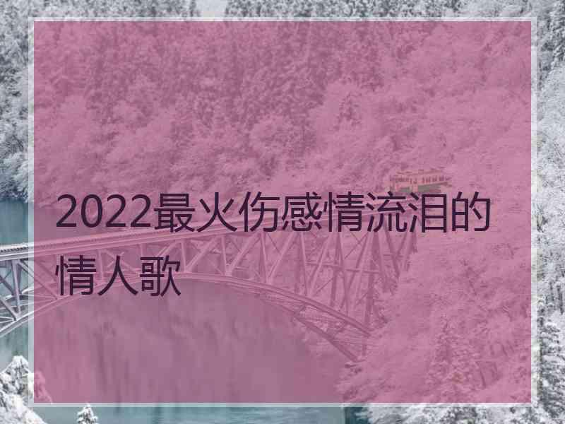 2022最火伤感情流泪的情人歌