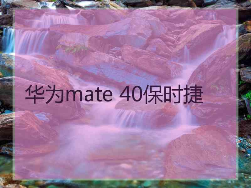 华为mate 40保时捷