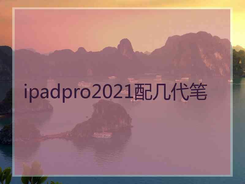 ipadpro2021配几代笔