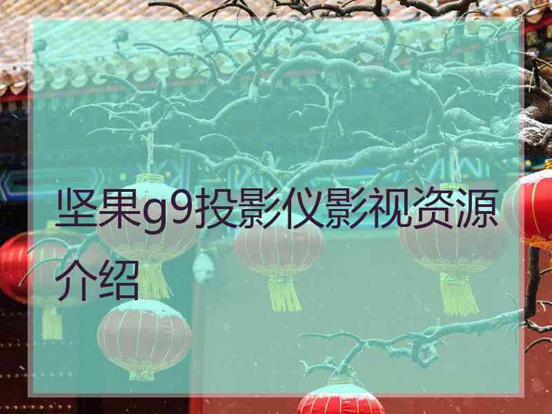 坚果g9投影仪影视资源介绍