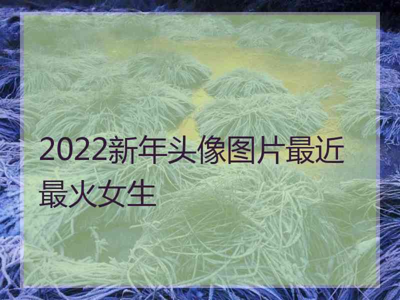 2022新年头像图片最近最火女生