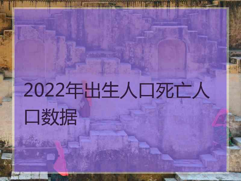 2022年出生人口死亡人口数据