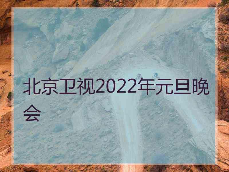 北京卫视2022年元旦晚会