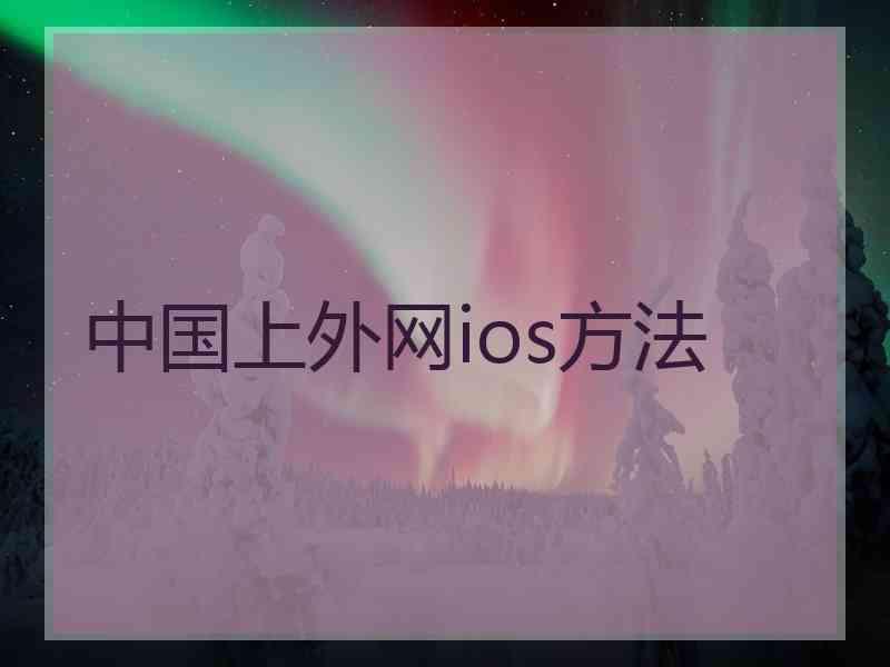 中国上外网ios方法