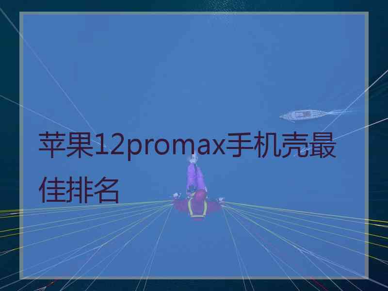 苹果12promax手机壳最佳排名