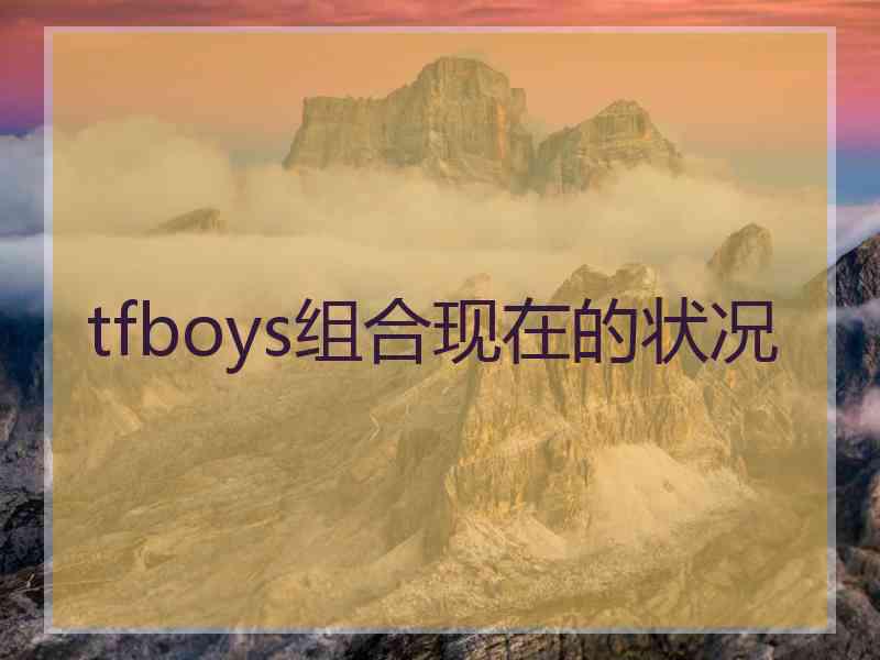 tfboys组合现在的状况