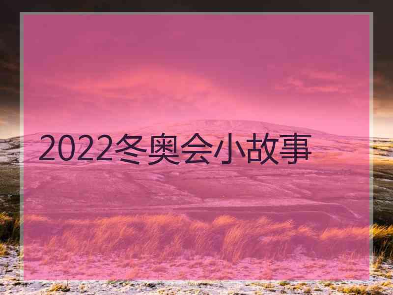 2022冬奥会小故事