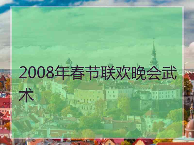 2008年春节联欢晚会武术