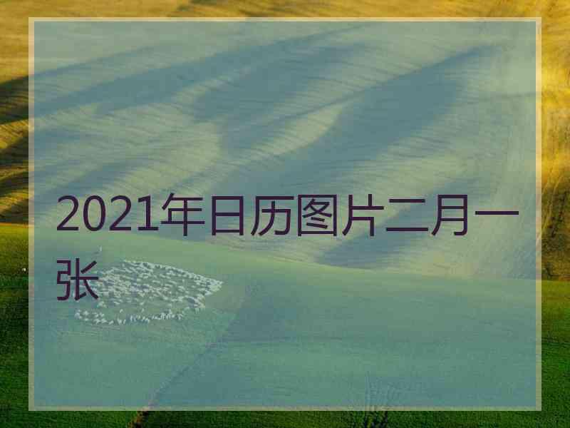 2021年日历图片二月一张