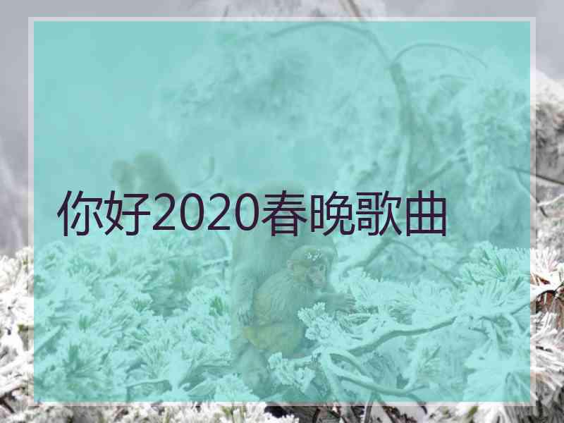 你好2020春晚歌曲