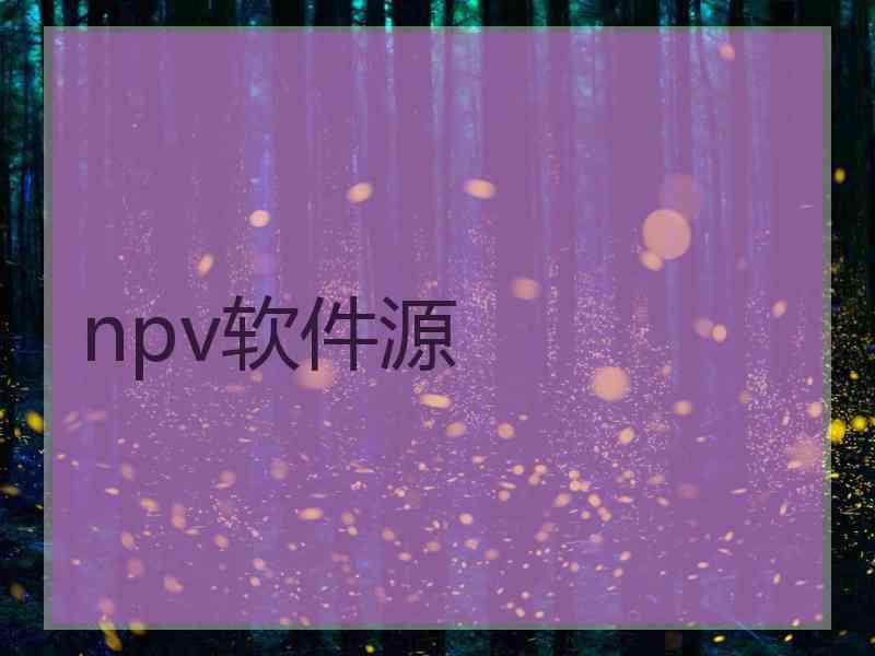 npv软件源