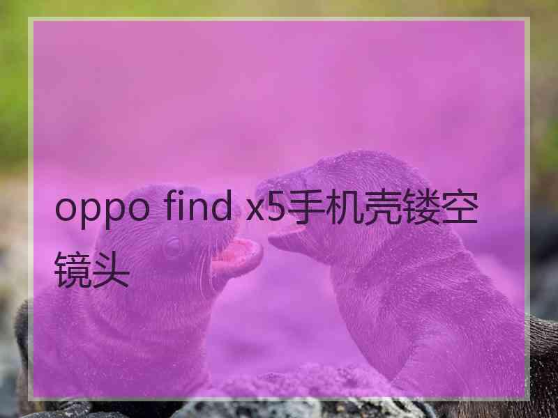 oppo find x5手机壳镂空镜头