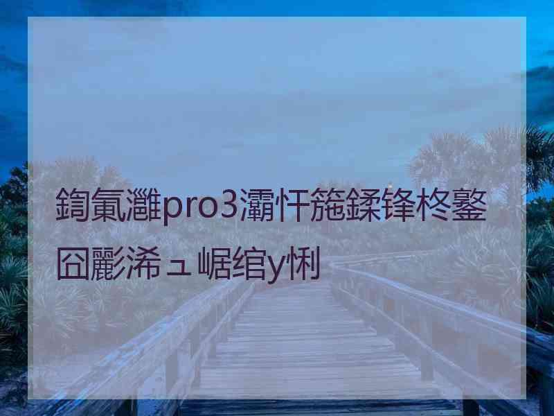 鍧氭灉pro3灞忓箷鍒锋柊鐜囧彲浠ュ崌绾у悧