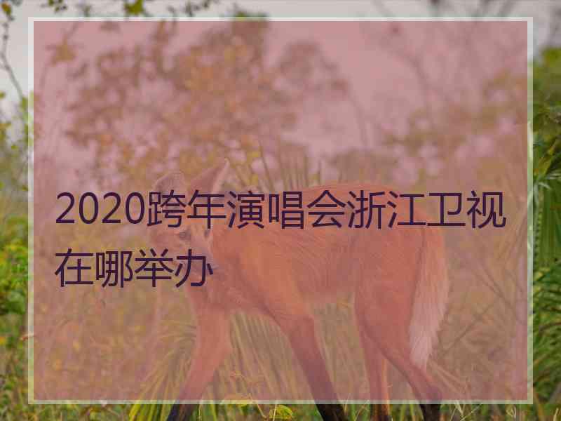 2020跨年演唱会浙江卫视在哪举办