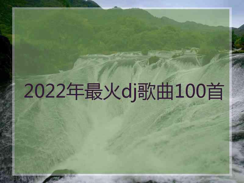 2022年最火dj歌曲100首