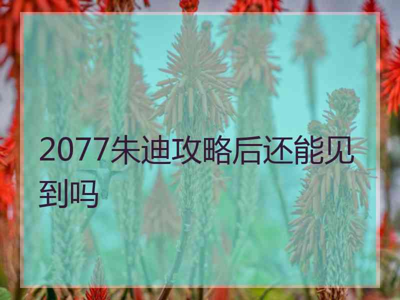 2077朱迪攻略后还能见到吗