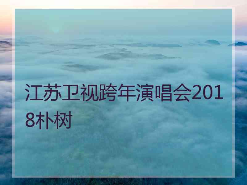 江苏卫视跨年演唱会2018朴树