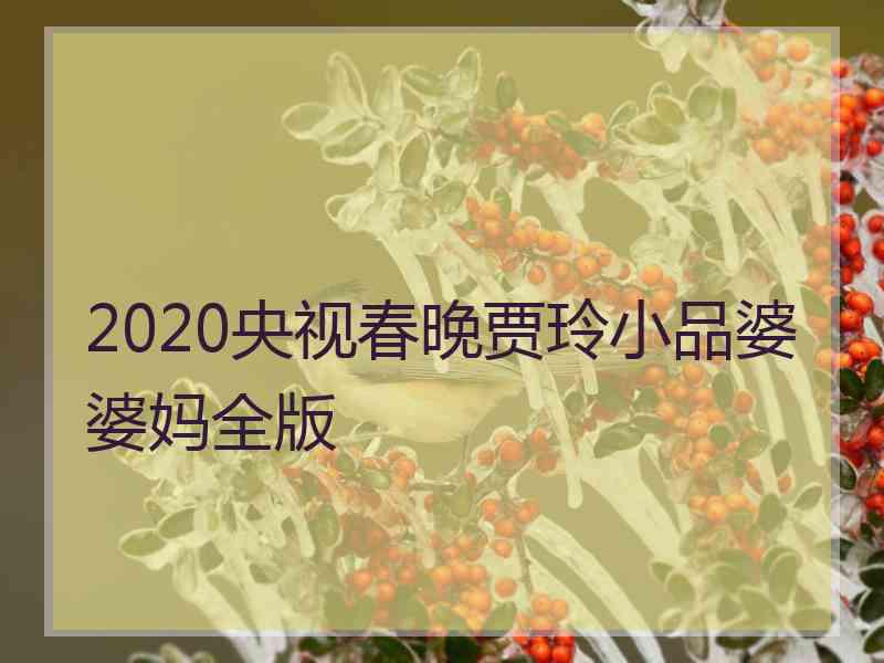 2020央视春晚贾玲小品婆婆妈全版