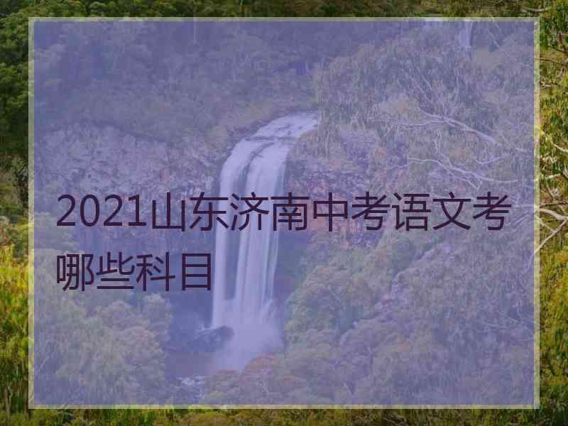 2021山东济南中考语文考哪些科目