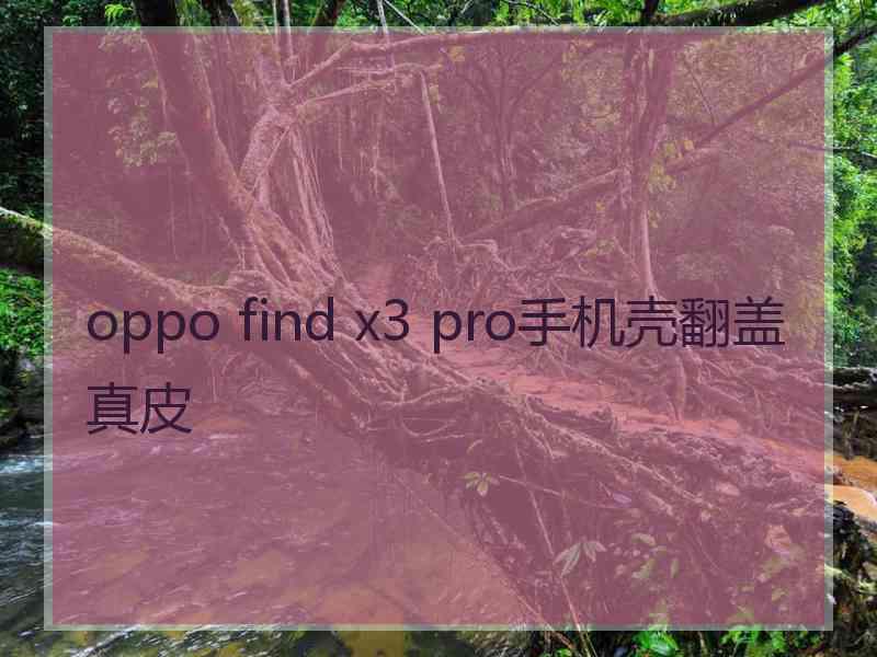 oppo find x3 pro手机壳翻盖真皮