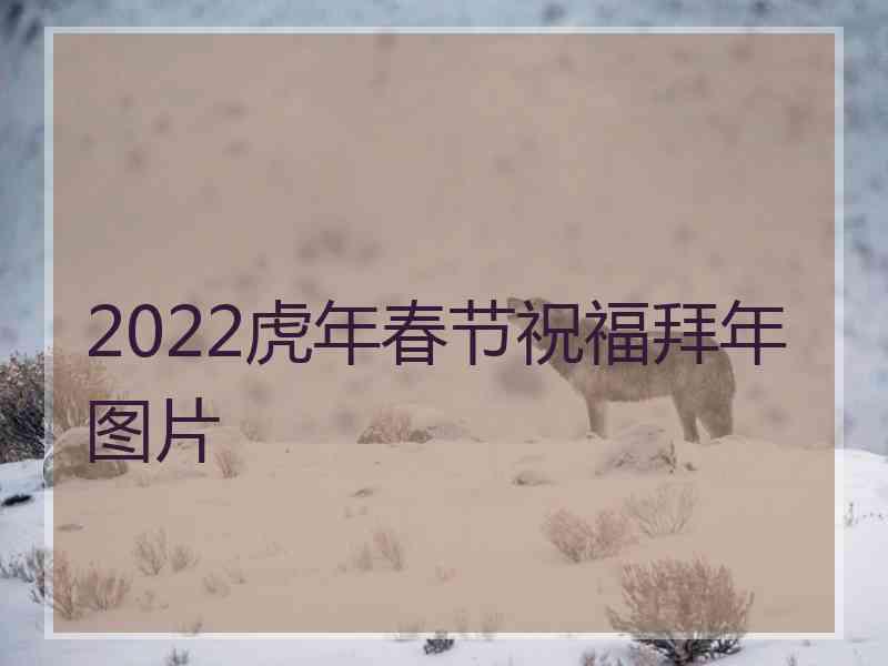 2022虎年春节祝福拜年图片