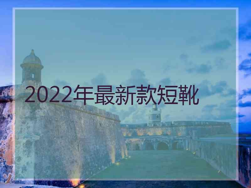 2022年最新款短靴