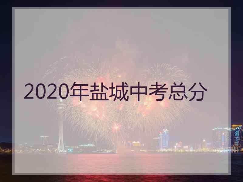 2020年盐城中考总分